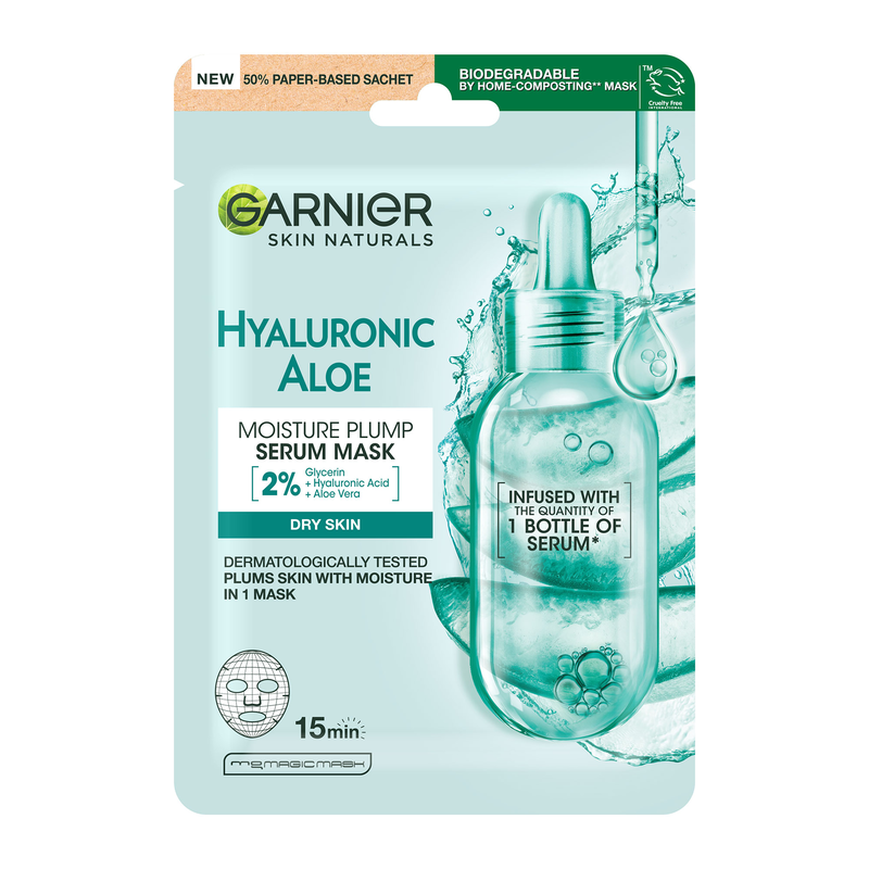 GARNIER - SKIN NATURALS Hyaluronic Aloe Tissue Mask - 28gr